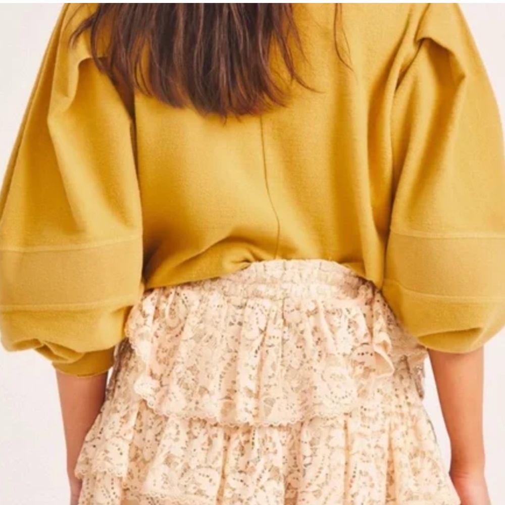 Loveshackfancy Lewin Puff-Sleeve Pullover Sweater… - image 3